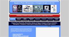 Desktop Screenshot of equiposparaultrasonidoeimagenologia.com.mx